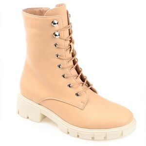Journee Collection - Madelynn Combat Boot - Tan - Size 8.5